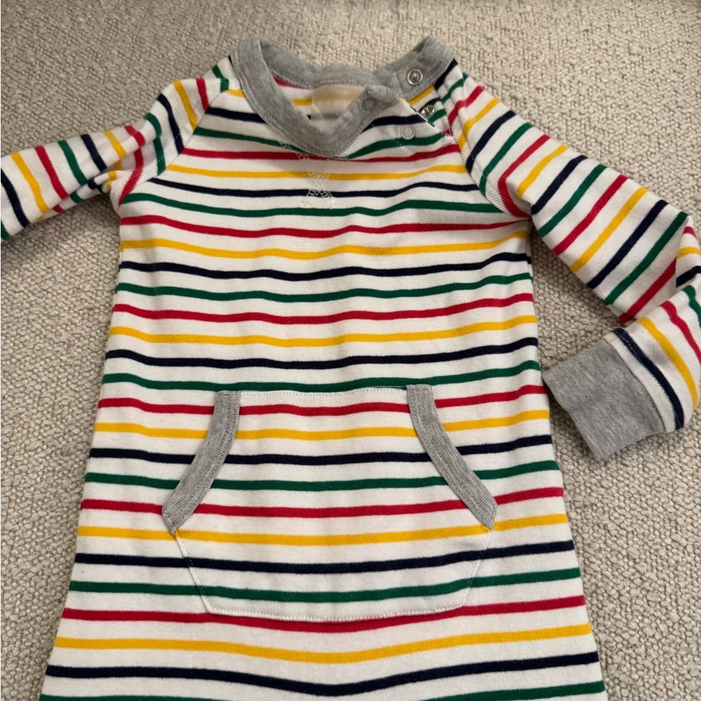 Hudson’s Bay Striped Long Sleeve Baby Onesie 12-18 months